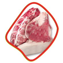 گوشت آبگوشتی با دنبه گوسفند زی خوراک