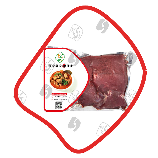 گوشت خورشتی ممتاز گوساله ۵۰۰ گرمی منجمد زی پرو
